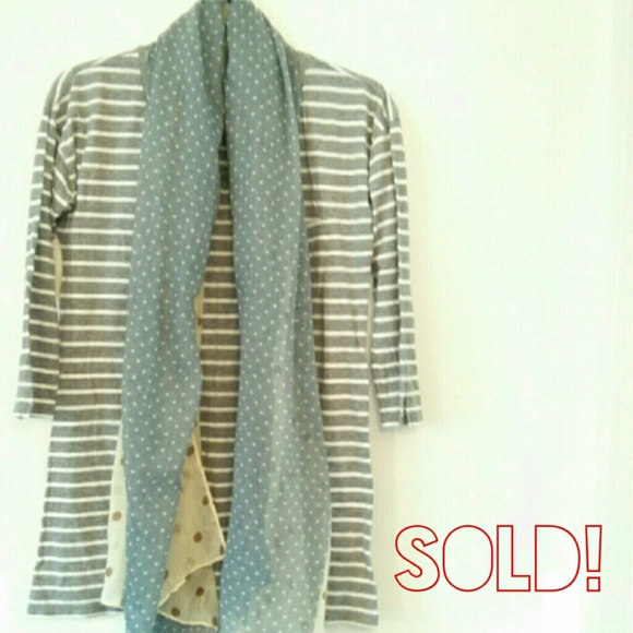 SOLD // GAP Classic Striped Long Knit Shirt - Picture 1 of 4
