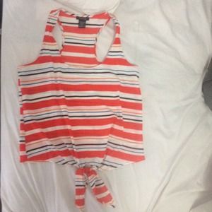 A'gaci sleeveless striped top