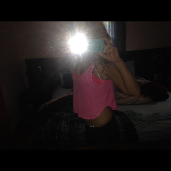 Pink crop tank