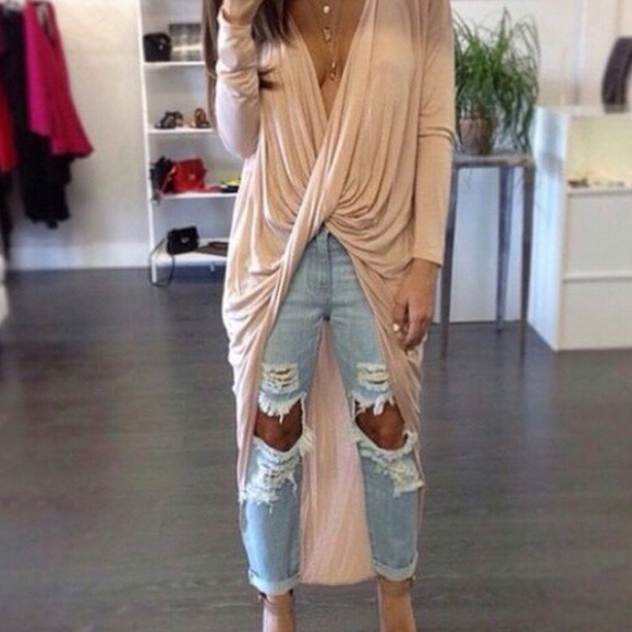 Tops - 🆕Twist Front Draped High-Lo Top