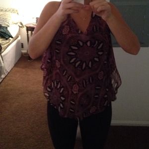 Haute Hippie Patterned Tank