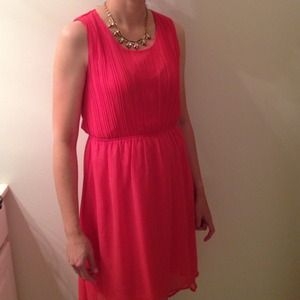 💋REDUCED💋 Red chiffon hi-low hem dress  sizeS