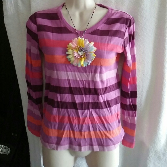 Pretty stripped girls long sleeve