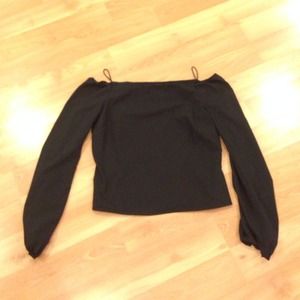 Express bohemian polyester off-shoulder blouse