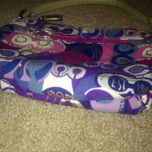 Purple, Blue, and Gold Small Coach Bag🎀