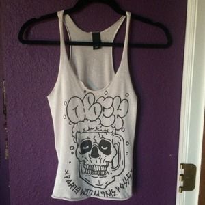 White Skull OBEY Tank