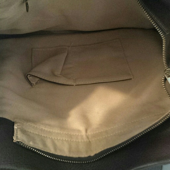 Mustard and Brown Large Handbag - Picture 4 of 4