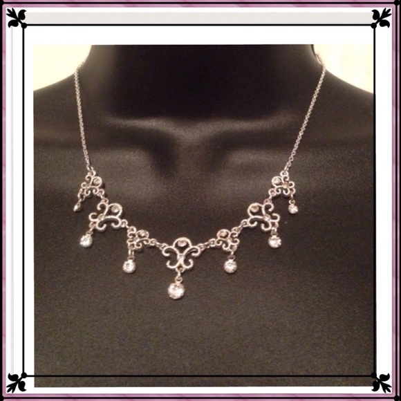 Silver toned necklace