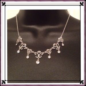 Silver toned necklace