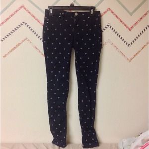 Bow printed jeans size 25 by Madewell x Blanknyc