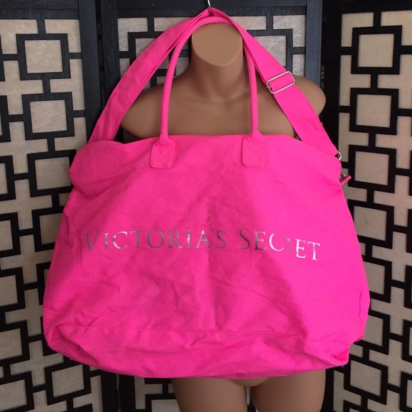 Victoria's Secret Handbags - Victoria's Secret bright pink duffle