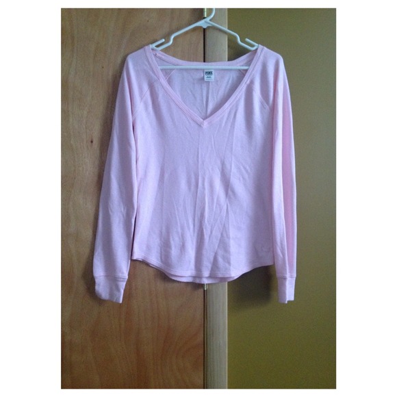 Light Pink Long Sleeve Tee from PINK