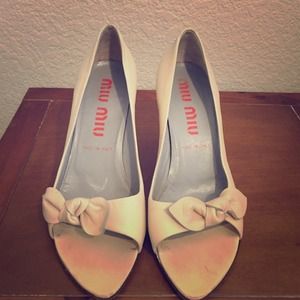 Soft leather Miu Miu heels.