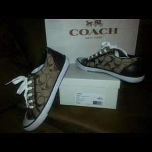NWT Coach sneakers w/Box Gift Bag size 8