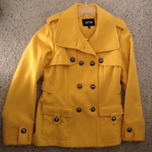 NWOT Marigold Pea Coat