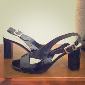 Black patent leather Kate Spade sandals!