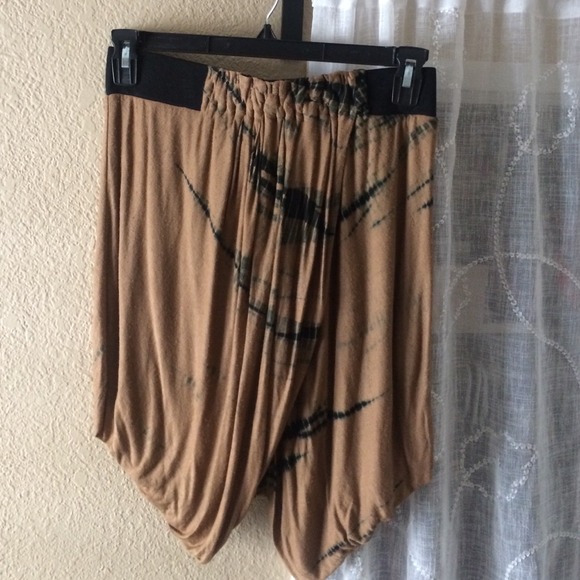 L.A.M.B Tie dye jersey wrap skirt