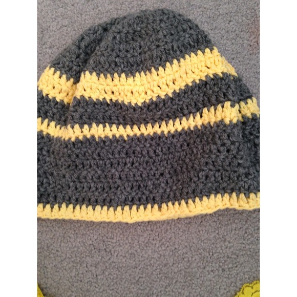 Hand crocheted beanie