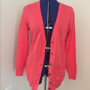 coral boyfriend cardigan
