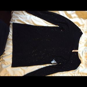 Black crystal sweater