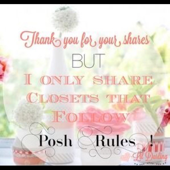 This closet follows ALL Posh rules