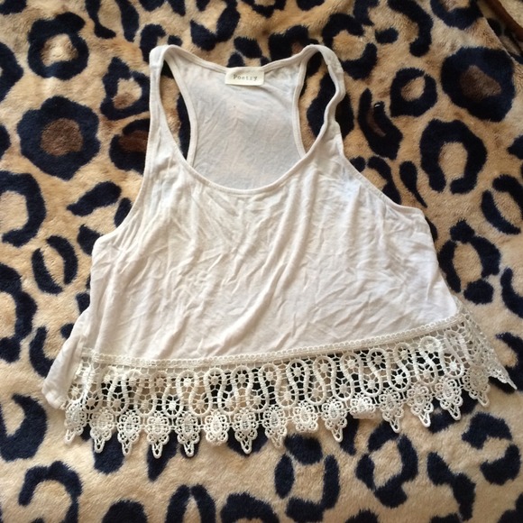 White crop top