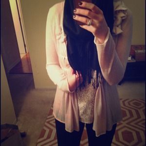 "Go to" ruffle cardigan