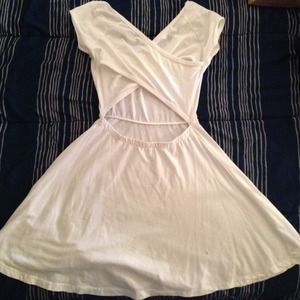 White Bethan Dress from brandy Melville