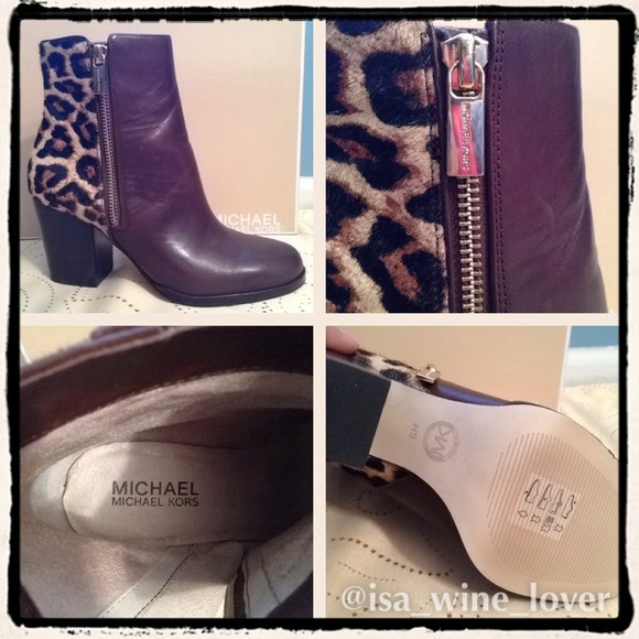 🚫SOLD🚫🌟PM EDITOR PICK🌟MK Leather Ankle Boots - Picture 2 of 3