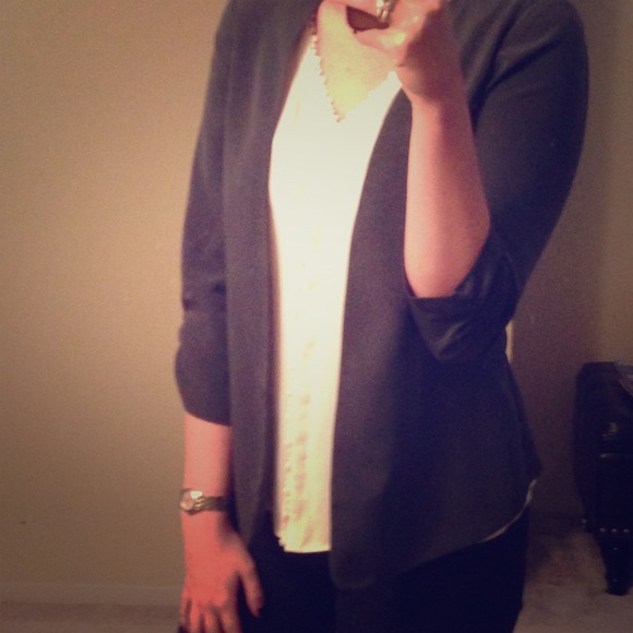 Chiffon grey blazer