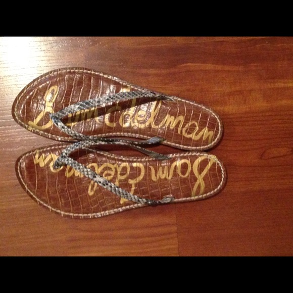 Sam Eledman Snake flip flops