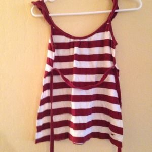 Red and white stripe Hollister XS