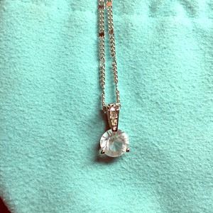 Crystal necklace with chain