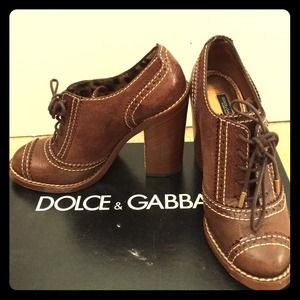 Dolce & Gabbana ankle oxford booties size 6.5