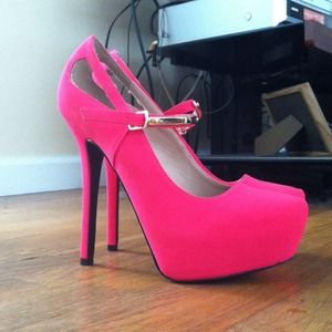 Cute Neon Pink Heels