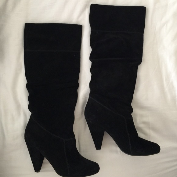 BCBGeneration Shoes - Boho BCBG Black suede boots. Cute Festival Boots