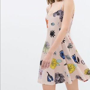 Zara Pink Floral Dress