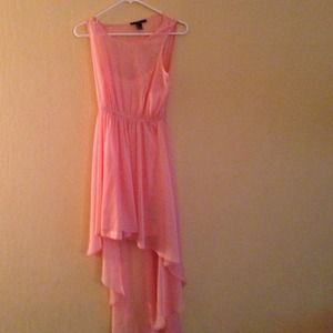 Coral waterfall dress size S