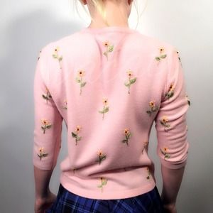 Express Sweaters - Express Pink Beaded Cardigan Express Sweaters - Express Pink Beaded Cardigan