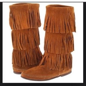Fringed boots