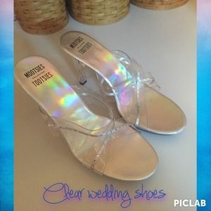 Clear wedding/prom shoes