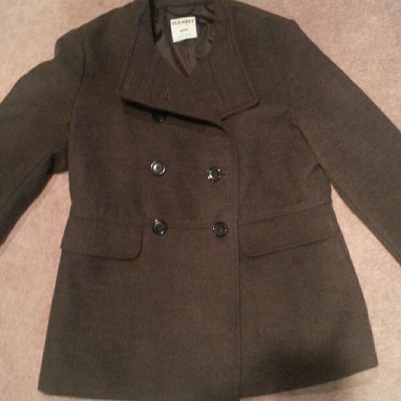 Grey pea coat