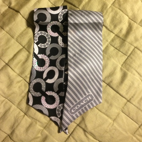 Coach double sided scarf/pony