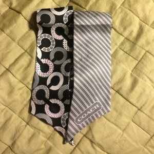 Coach double sided scarf/pony