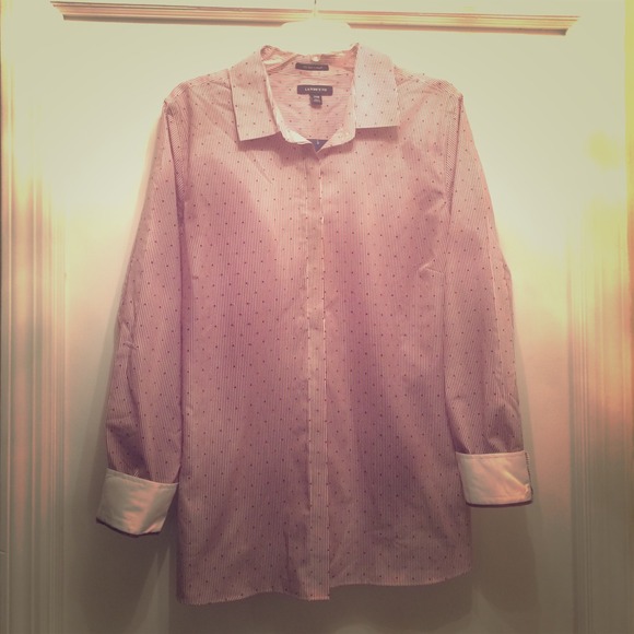 Lands End Shiraz Stripe Button Down Sz 22W NWT - Picture 1 of 4