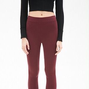 Burgundy Leggings