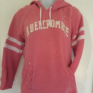 Peach/coral 3/4 sleeve hoodie