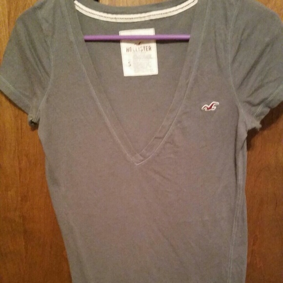 Grey V neck