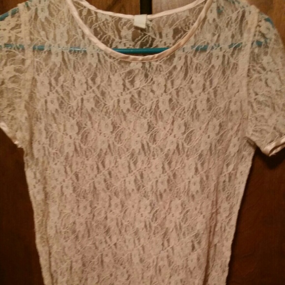 Champagne Lace Tshirt