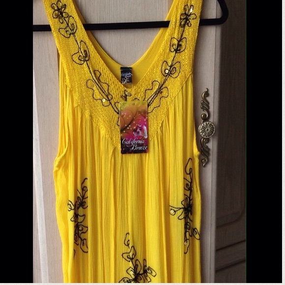 NEW Yellow Dress by California Breeze